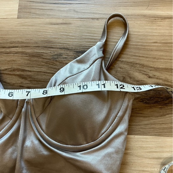 NWOT Good American Swim  Shine Show Off One Piece Color Mink - Picture 5 of 12